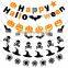 Halloween home decoration Bat Spider pumpkin design Flag Wall party supplies