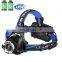 TS Lighting USB Rechargeable Red Safety Light headlamp with led T6 Head Lights 18650 Lithium Head Lamps