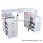 white nail manicure table dust collector with lamp