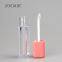 custom mini lipgloss packaging empty pink lip gloss tubes
