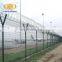 Wholesale green pvc coated safety wire mesh fence security fence with wire for airport