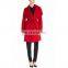 Korea winter red cashmere coat for ladies