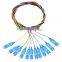 FTTH optical ribbon pigtail patch cord cable 12 cord fan out mpo fiber optic patchcord for gpon