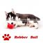 hot selling factory price dog head multi color  rubber durable dog chew ball toy