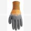 Orange Acrylic Terry Cloth Warm Gloves Water Proof Winter Brushed Safety Gloves Insulated Sucker Nonslip Gloves Snow Remover