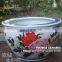 Big chinese famille rose porcelain ceramics plant pots planter