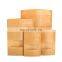 MOQ 500pcs Stand up Zip Pouch Brown Kraft Paper Bags Dried Food Packaging Bags With Window