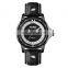 fashion dial SKMEI 9211 genuine leather sport wristwatches waterproof quartz watch for men