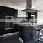 Black custom lacquer plywood island kitchen cabinet simple designs