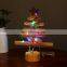 Home decor christmas tree ornament artificial xmas trees mini wooden decoration