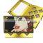 Custom Sample Rectangle Quad Steel Container Packaging With Mirror Gold Magnetic Palette Eyeshadow