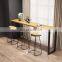 Nordic Light Luxury Literary Style Bar Tables And Chairs Bar Chair And Table Set