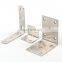 Custom Made Right Angle Galvanized Shelf Support For Steel Cabinet Bracket 60x60