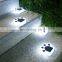 Outdoor Waterproof Solar Lawn Lamp Bear Paw Shape Garden Lighting Decor Landscape Step Lights
