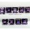 7MM AAA Quality Natural Brazil Amethyst Square 9 pieces Lot Gems With Amazing Luster ( Aini Gems )
