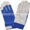 Warm Lined Stripe Cotton Back Pigskin leather welding Work Glove Warm Winter