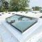 Prefab house Custom Aluminum Tubular Slide Skylight Glass Fixed Flat Roof Top Window
