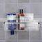 Bathroom Storage Iron Wire Rack Black Electrophoresis Suction PS Box