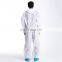 Disposable Isolation Coveralls, Front Zipper Elastic Wrists Ankles, Polypropylene PP Protective Coverall Dust-proof
