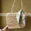 Cheap Rustic Tote Bag For Lady Seagrass Handbag, Natural Beach Bag, Round Straw Summer basket Vietnam Supplier