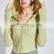 Latest Ribbed Stripe Sports Jacket Women Workout Running Casual Sweatshirt Hooded Side Pockets Long Sleeve Slim Fit Gym Top