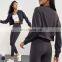 Wholesale Casual Sportswear Custom Long Sleeve Sports Jackets Running Wear Gym Fitness Tops Zipper Short Yoga Jacket For Women