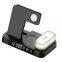 RGB Light Alarm Clock 15W 10W Fast Charge Stand 3 In 1 Wireless Charger For Iphone And Android