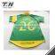 Hot sale full sublimation printed rugby jersey green and yellow