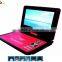 factory price 3d portbale dvd evd player with tv and game portable dvd player