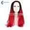  Long Style Synthetic Wig 1b red# Straight Hair Lace Front Wig