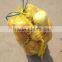 30*47 orange HDPE potatos mesh bags with handle