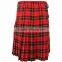 Scottish Wallac Tartan Casual Kilt Made Of Fine Quality Tartan Fabric
