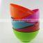 multicolor newest style 6 inch blue round shape wholesale plastic bowls