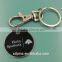 custom metal trolley coin keyring for supermarket