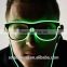 Flashing EL wire glasses glowing in dark for party Christmas Halloween congratualations for wholesale
