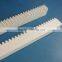 China OEM&ODM cnc plastic nylon6 gear rack and pinion MC nylon gear rack for sliding gate sets
