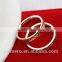 New Rose Gold Plated Titanium Steel Enamel Wedding Ruby Rings For Women Fashion Jewelry