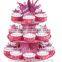 Christmas style cardboard cupcake display stand