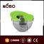 Stainless Steel Salad Bowl With Plastic Lid