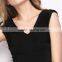 Wholesale 2015 Fashion V-Neck Sexy Black Bodycon Club Dress