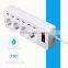 4 outlets 6 usb smart extention socket for iPhone6 6S iPad mini LG Samsung Galaxy HTC Nexus