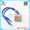 square shape wooden Car Diffsuer Caps ;Perfume Car Diffuser Cap with blue rope