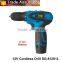 Mini 12 Volt Lithium cordless drill with 2 batteries and 1 quick charger