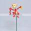 4 Inch Decorative Monkey with Banana Outdoor Yard Plastic Garden Animals Stakes