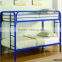 Modern Bedroom Furniture Adult Kids Black White Blue Red Iron Bunk Bed