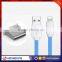 Fast production connector super thin noodle usb charging cable for iphone / for android