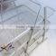 High quality customized 3 tiers decorative office desktop metal mesh magazine file organizer