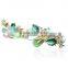 fashionable leaf shape alloy enamel crystal hair clip