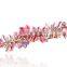 fashionable leaveas shape alloy enamel crystal wholesale hair clip