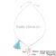 Hot sale simple jewellery pink natural stone pendant tassel charm necklace